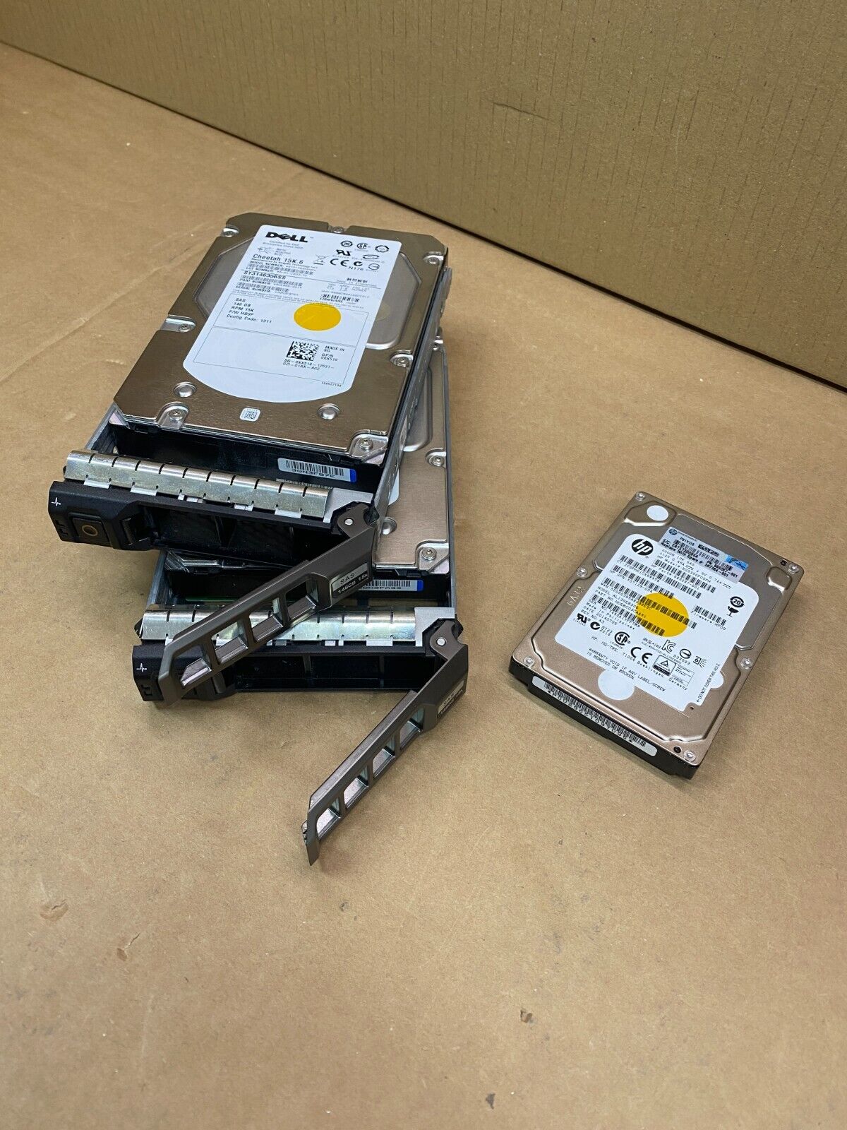 HP SAS HDD 2x 146GB 3.5 + 1x 300GB 2.5 10K Drives Enterprise Storage