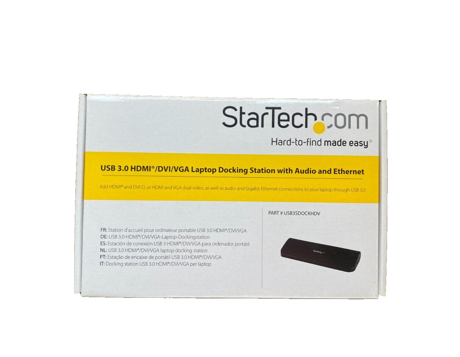 Dual Monitor Docking Station USB 3.0 StarTech HDMI DVI VGA Ethernet
