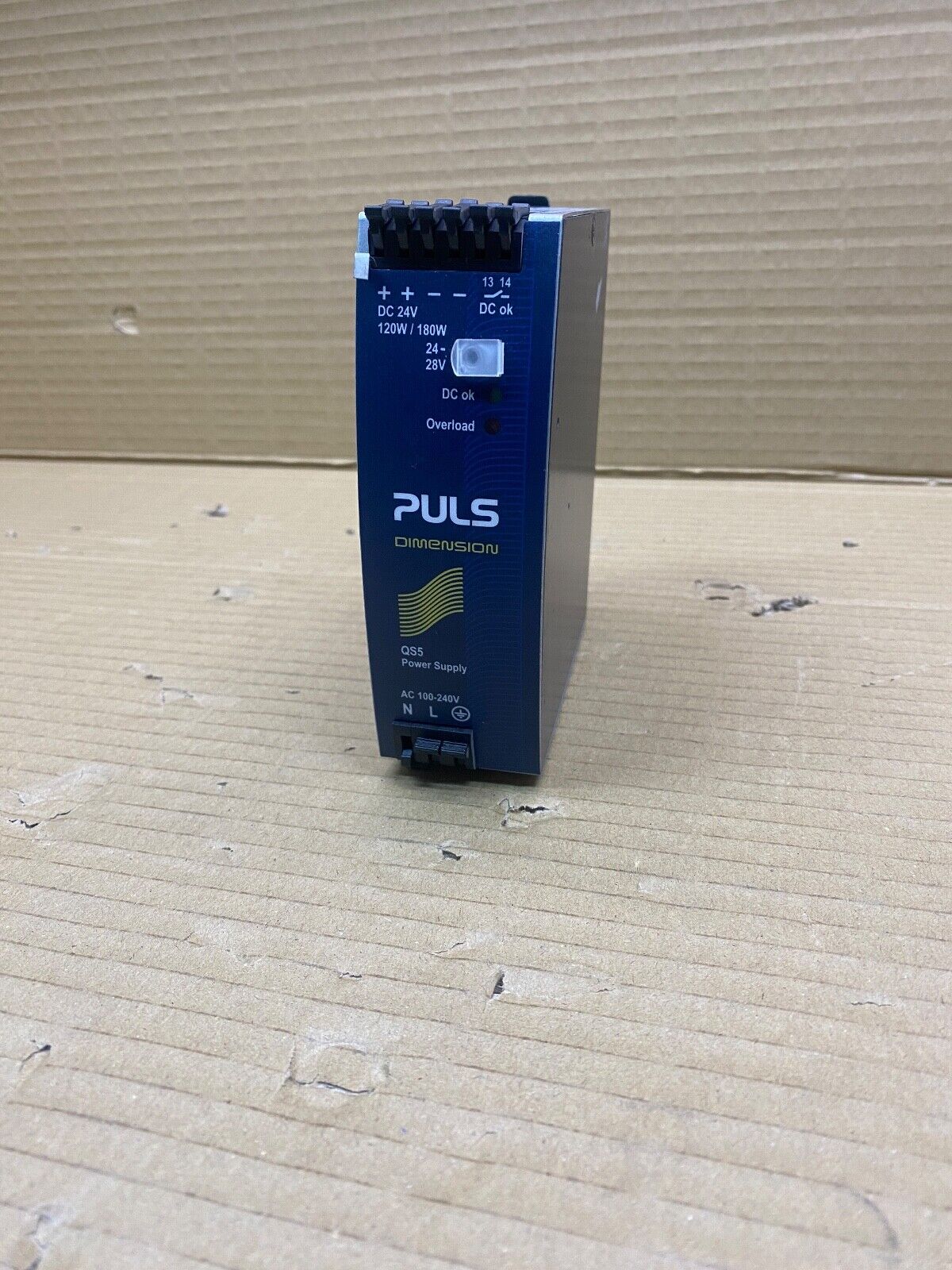 Industrial 24V Power Supply, Puls Dimension QS5.241, 5A 120W DIN Rail