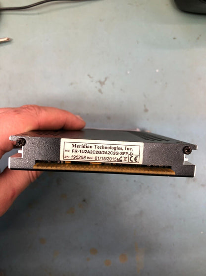 Meridian Fiber Optic Receiver, Multimode SFP Card, Audio Output, Broadcast Use