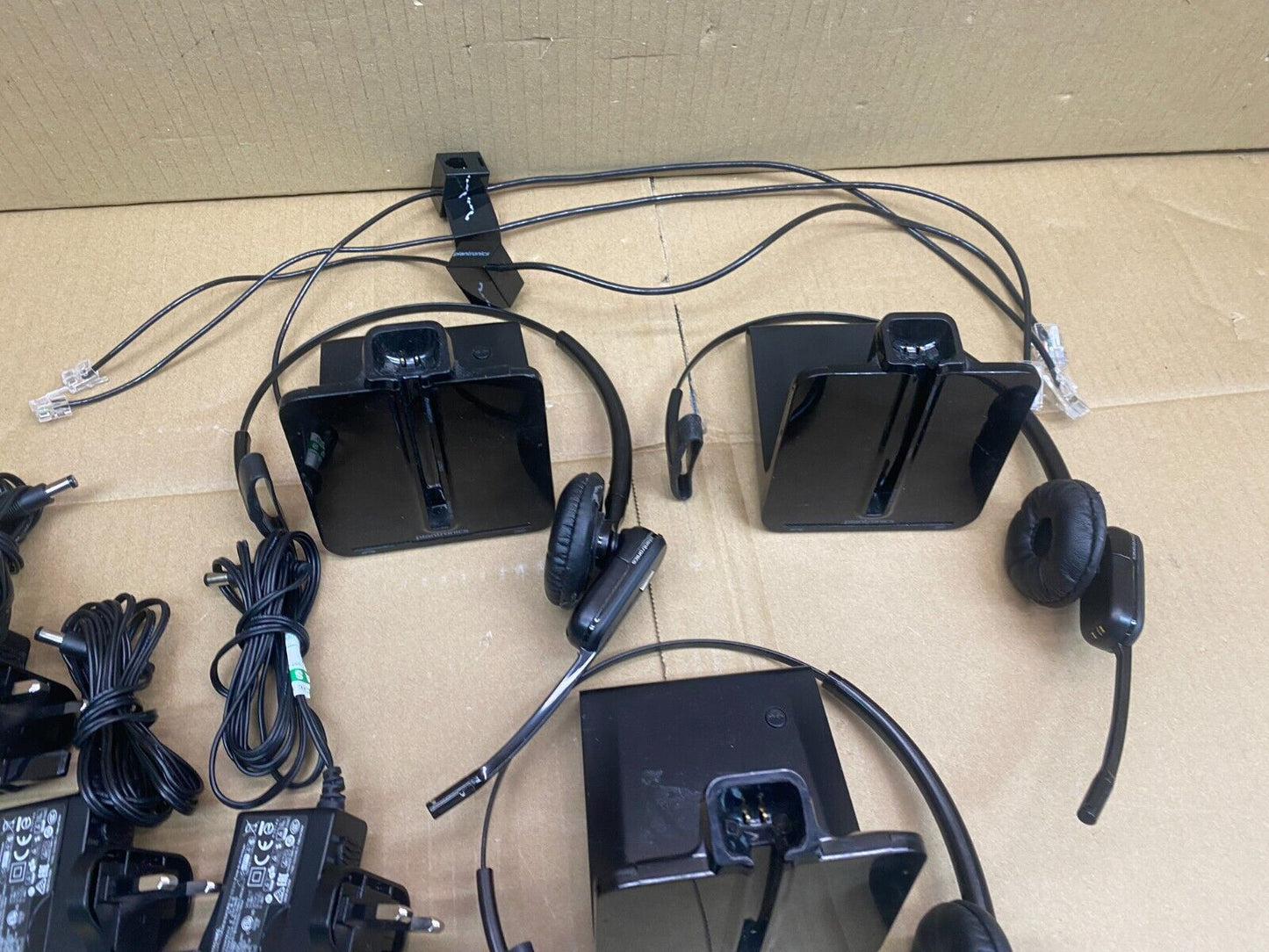 Plantronics C054A Wireless Headset 3-Pack Bluetooth Hands-Free, 100m Range
