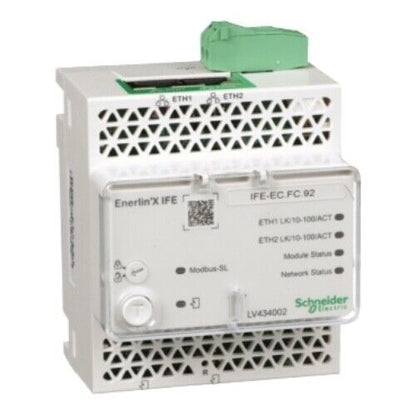 Industrial TCP Modbus Ethernet Module Schneider Enerlin'X IFE DIN Rail