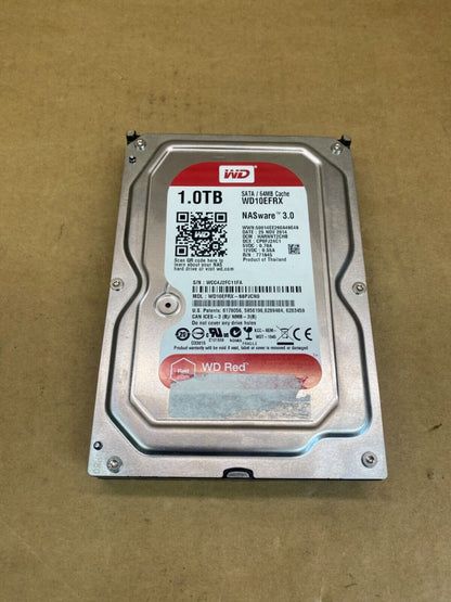 NAS Storage Drive 1TB WD Red WD10EFRX 3.5 Inch HDD, Reliable Performance