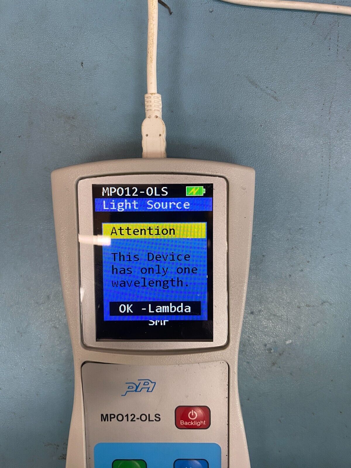 Optical Light Source, MPO12-OLS, Multi-Mode, Fiber Testing Device