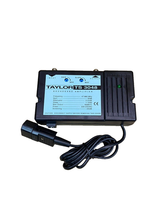 Broadband Amplifier 47-860Hz Taylor TS 3048 Rack-Mount Ethernet Input