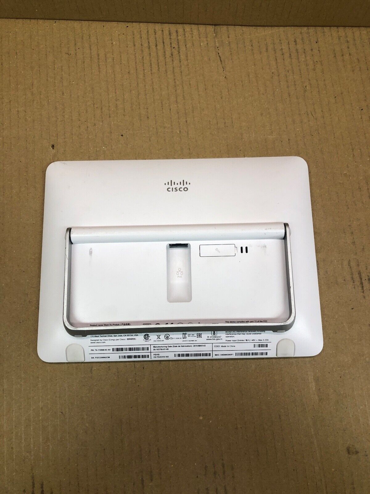 TelePresence Touch Control System Cisco Ethernet HDMI 1080p Conferencing