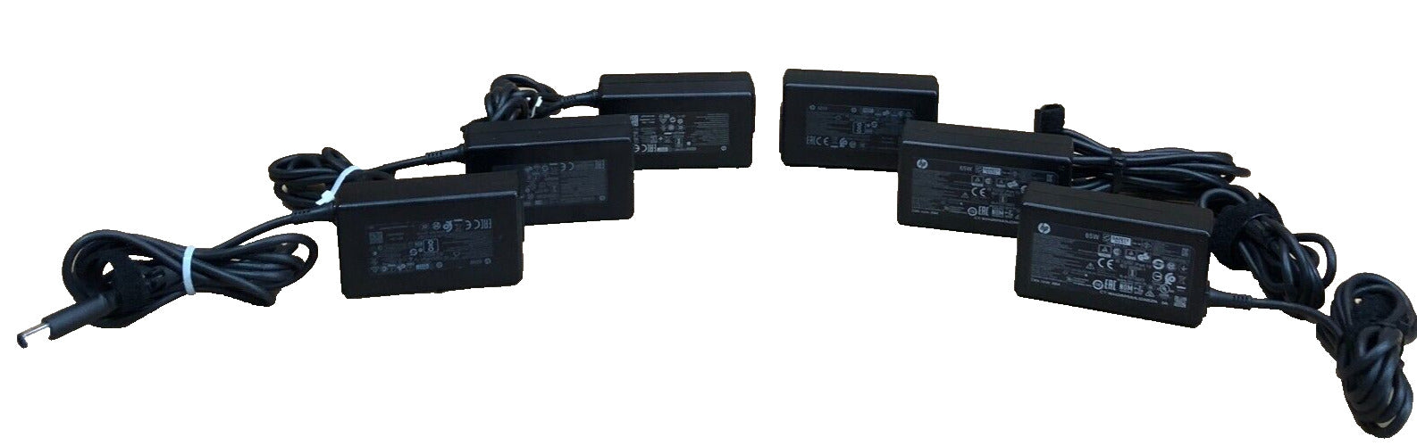 HP Genuine 65W TPN-LA16 Laptop Adapter Charger 6 Pack AC Supply Kit