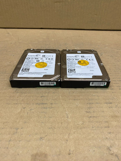 Seagate 1.2TB 10K RPM HDD SAS Enterprise 2.5" Server Storage Lot of 2