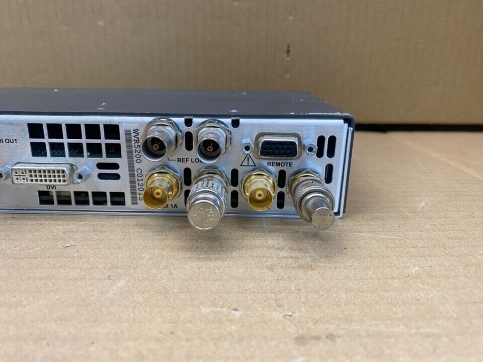 Broadcast HD SD Rasterizer 3G SDI DVI Ethernet USB Headphone Tektronix WVR5200