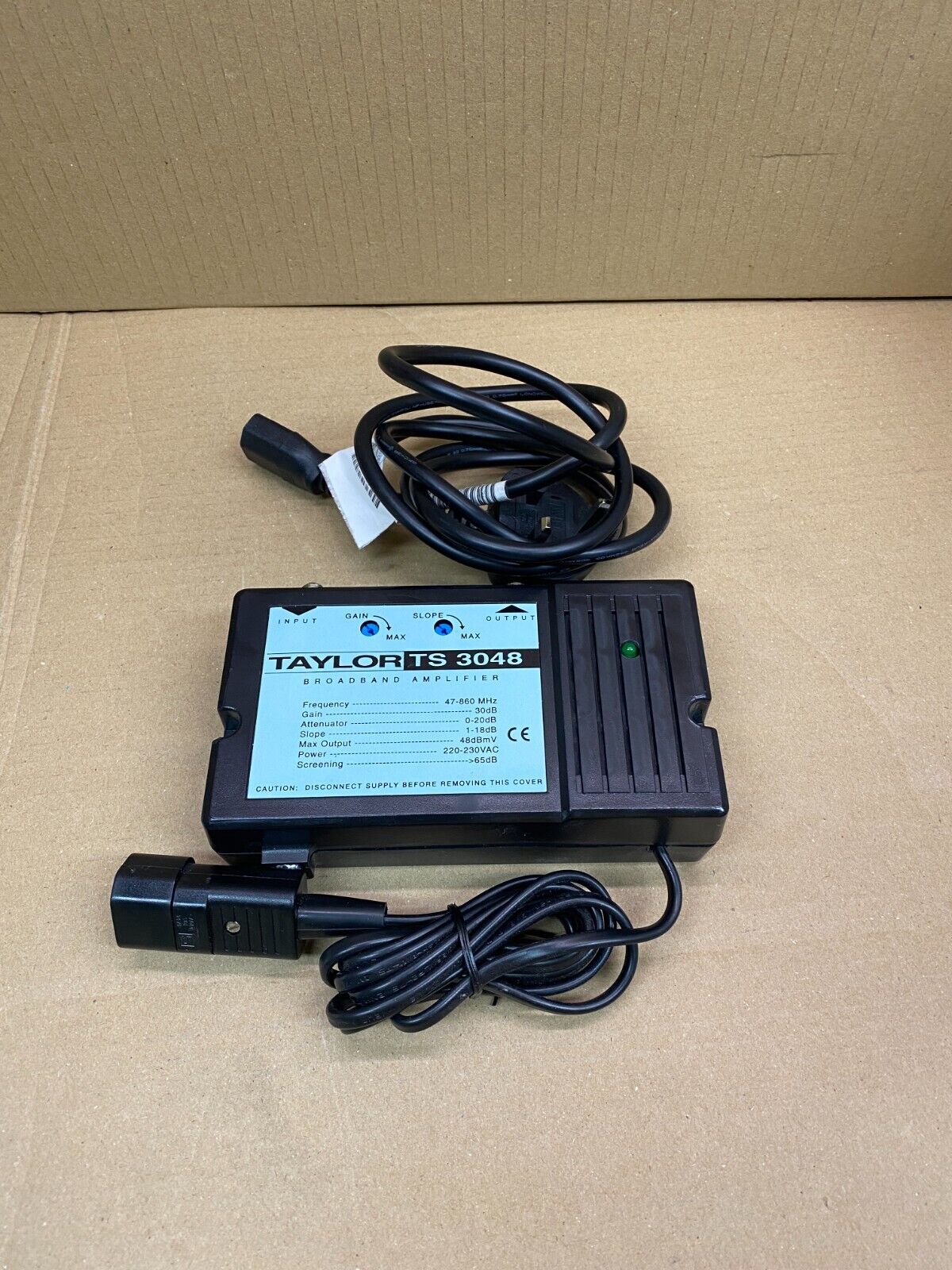 Broadband Amplifier 47-860Hz Taylor TS 3048 Rack-Mount Ethernet Input