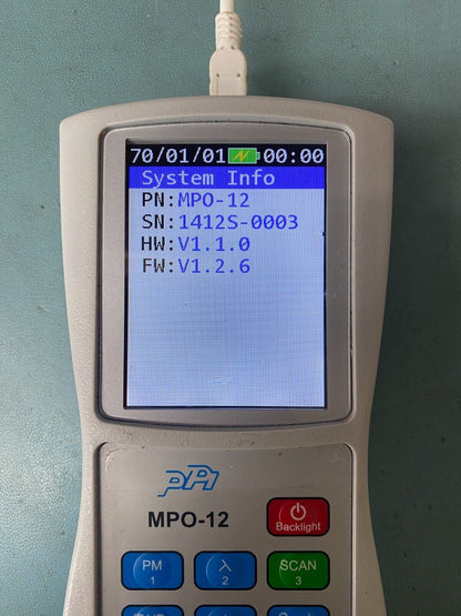 Professional MPO-12 Optical Power Meter Data Center Fiber, Ethernet Ready