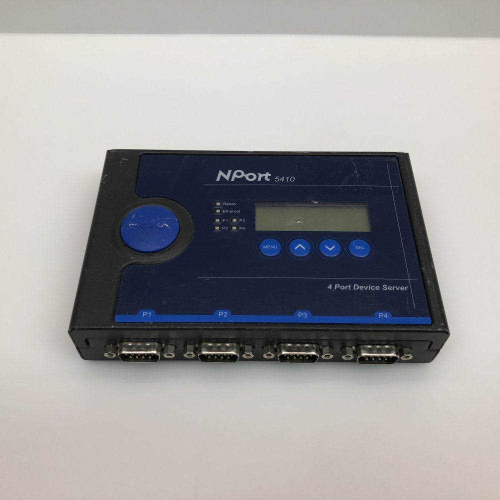 Industrial 4-Port RS-232 Serial Device Server NPort 5410 TCP UDP LCD