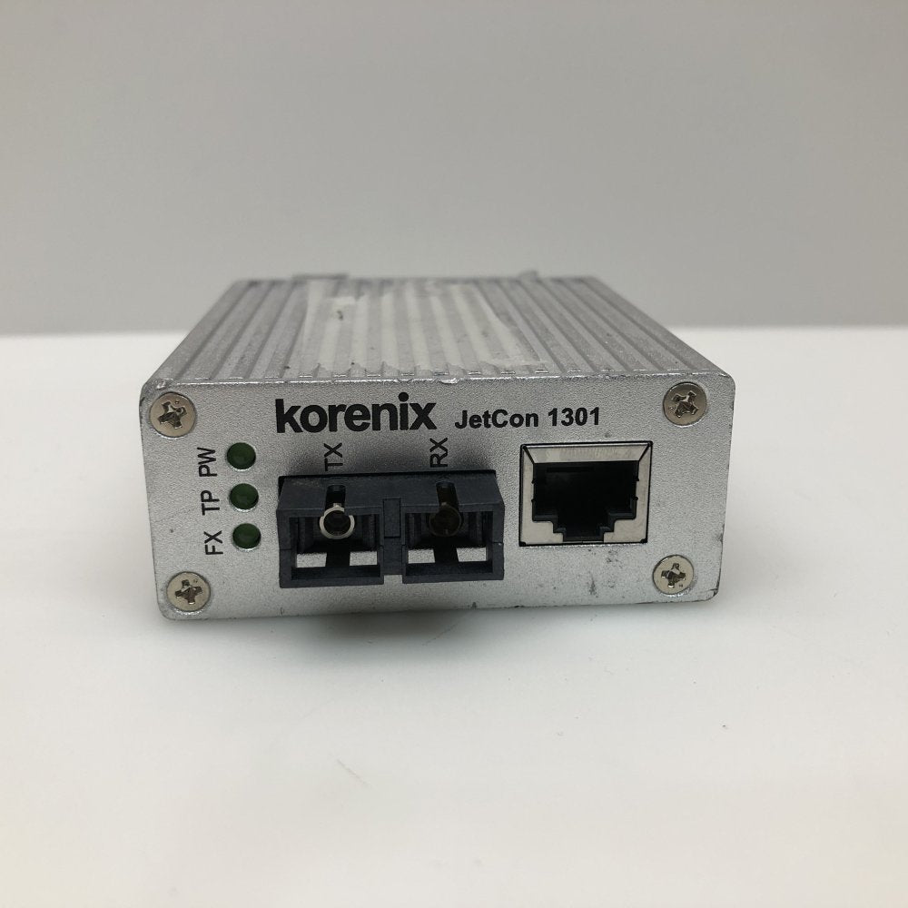 Industrial Fiber Media Converter Fast Ethernet SC RJ45 Korenix JetCon 1301