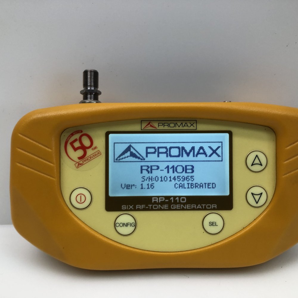 Professional Coaxial RF-Tone Generator PROMAX RP-110B USB 6 Frequencies
