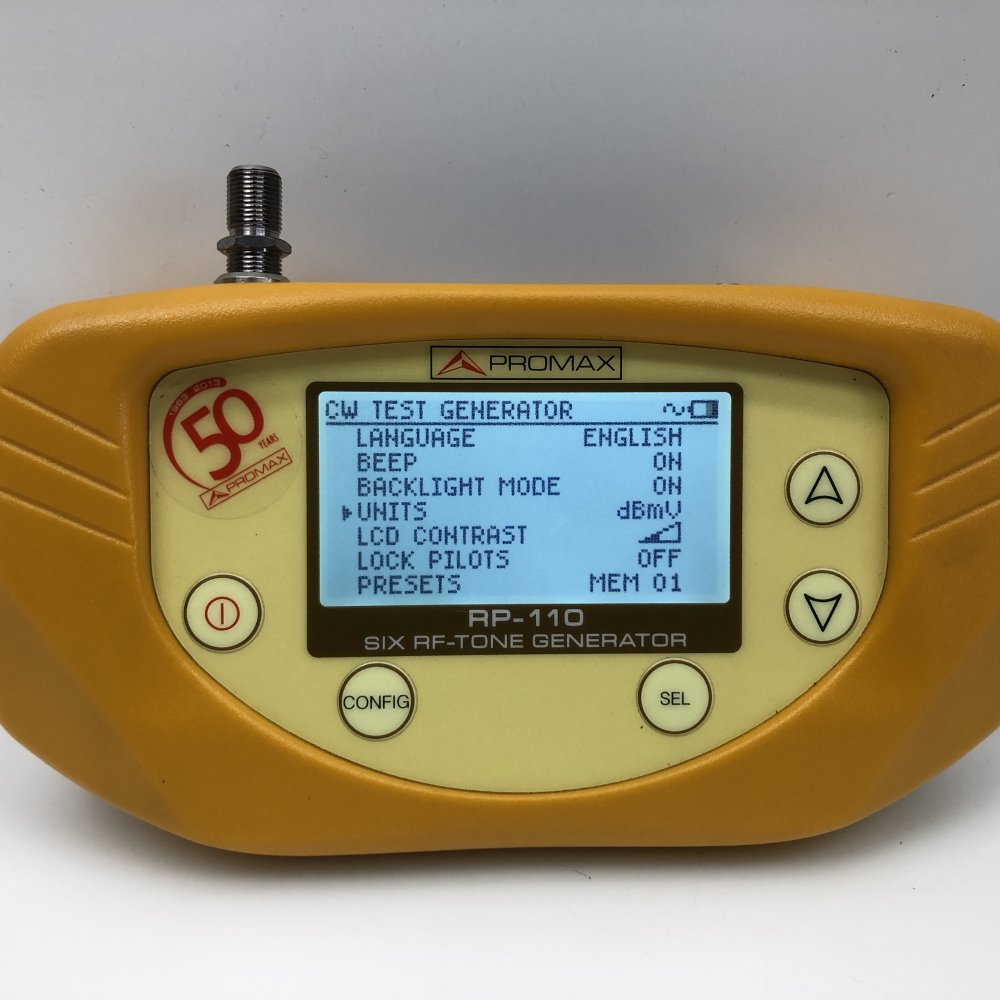 Professional Coaxial RF-Tone Generator PROMAX RP-110B USB 6 Frequencies