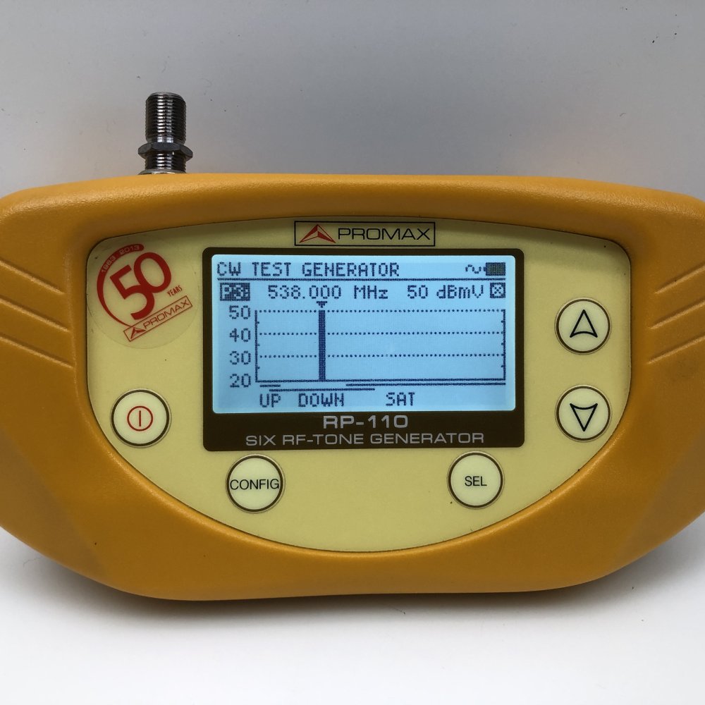 Professional Coaxial RF-Tone Generator PROMAX RP-110B USB 6 Frequencies