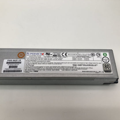 Supermicro PWS-982P-1R 980W 1U Hot-Swap Redundant Power Supply 80 Plus Platinum