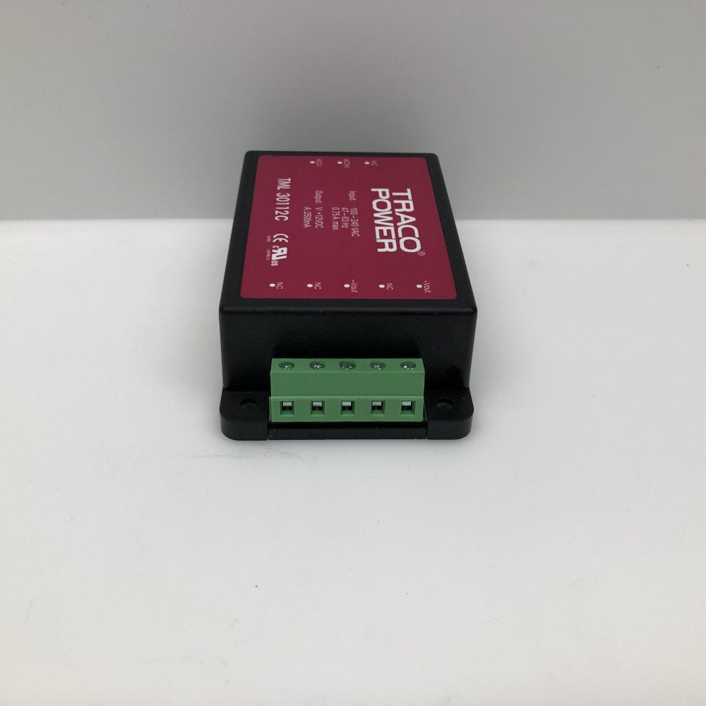 Industrial AC DC Power Supply 12V 2.5A 100-240VAC Traco TML30112C Enclosed