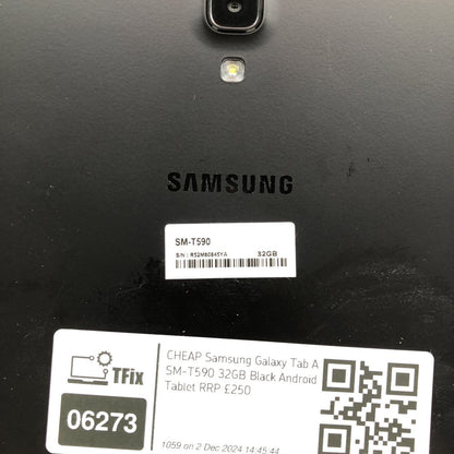 Android Tablet USB C Samsung Galaxy Tab A SM T590 32GB Black 10.1 Rear Camera