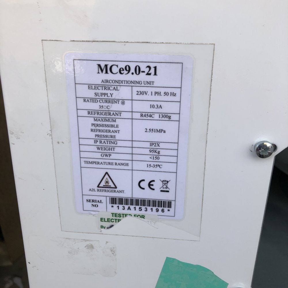 Industrial Portable Air Conditioning Unit Broughton MCe9.0-21 230V Eco-Friendly