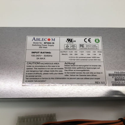 Server Power Supply 300W Ablecom SP302-1S ATX20 4-Pin Molex SFX Slim