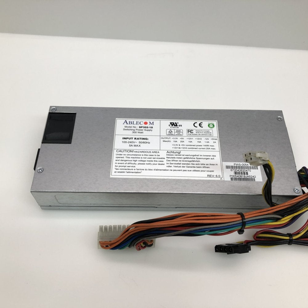 Ablecom SP302-1S 300W SFX Slim Server PSU ATX20 4-Pin Molex Efficient Power