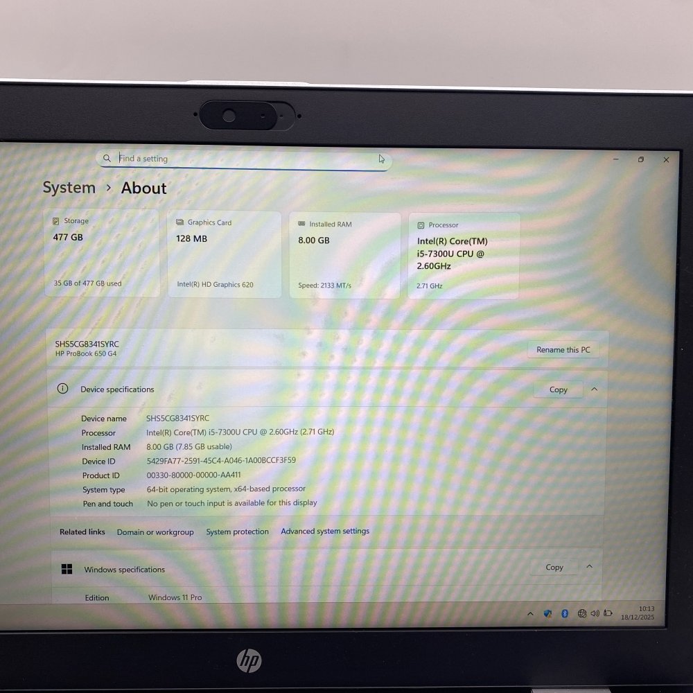 HP ProBook 650 G4 Intel i5 FHD 15.6 USB-C HDMI Business Laptop 1080p