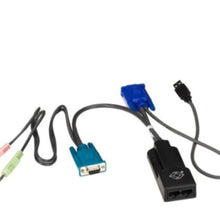 Black Box KV1727A VGA PS2 RJ45 KVM Extender Universal Audio Black