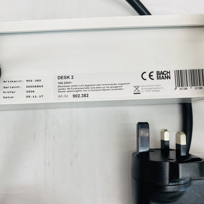 Bachmann DESK 2 USB Power Strip 6-Pack Dual USB 3.0 2 AC Outlets Type C