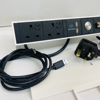 Bachmann DESK 2 USB Power Strip 6-Pack Dual USB 3.0 2 AC Outlets Type C