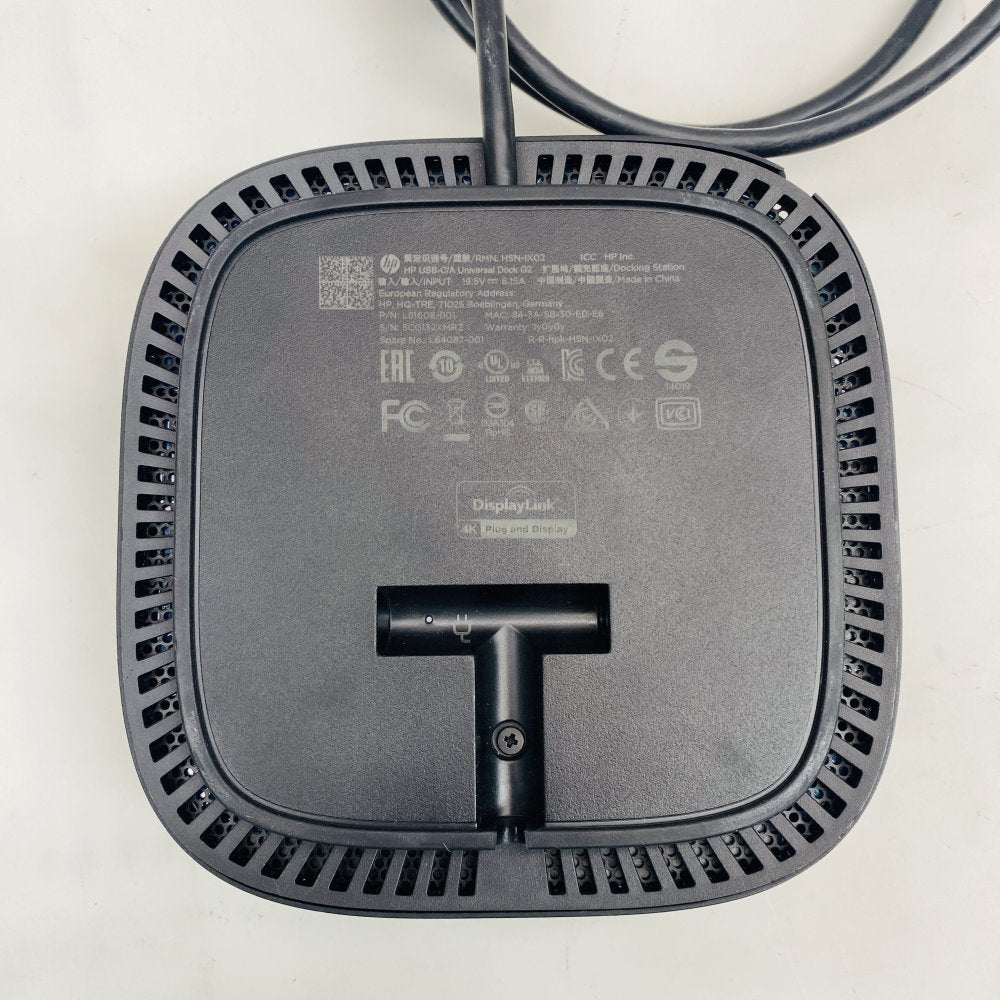 HP USB-C DisplayLink 4K Docking Station HDMI DisplayPort USB-A Ethernet
