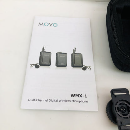 MOVO WMX-1 Dual-Channel Wireless Lavalier Mic Kit w/ Case - Used