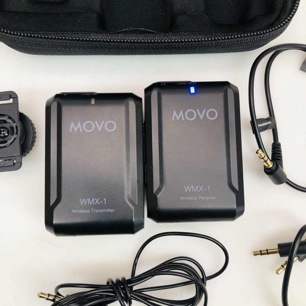 MOVO WMX-1 Dual-Channel Wireless Lavalier Mic Kit w/ Case - Used