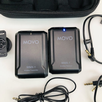MOVO WMX-1 Dual-Channel Wireless Lavalier Mic Kit w/ Case - Used