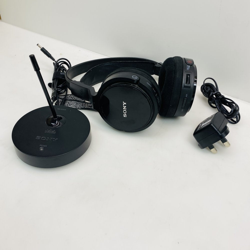 Sony MDR-RF811R Wireless RF Headphones w/ TMR-RF810R Transmitter - Used