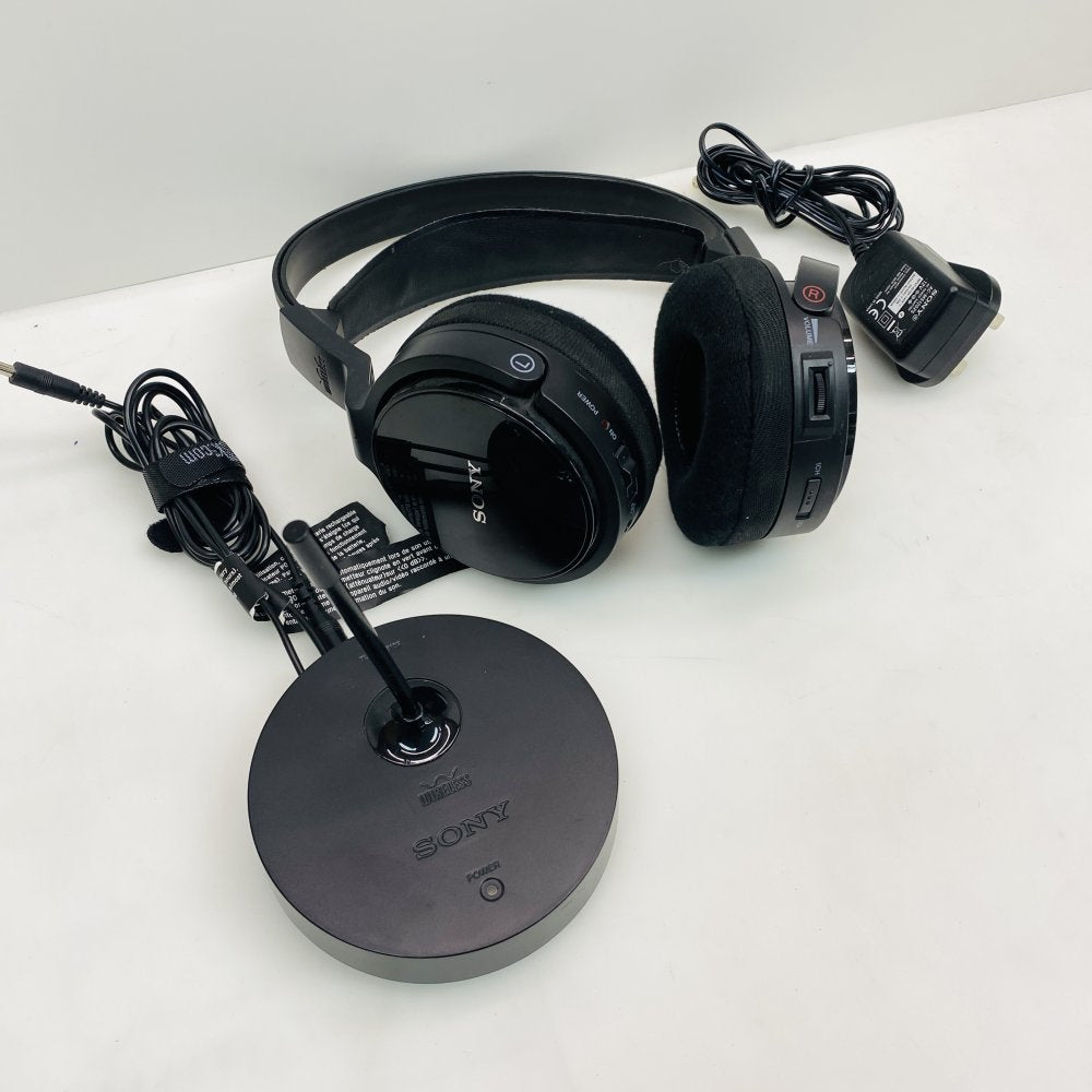 Sony MDR-RF811R Wireless RF Headphones w/ TMR-RF810R Transmitter - Used