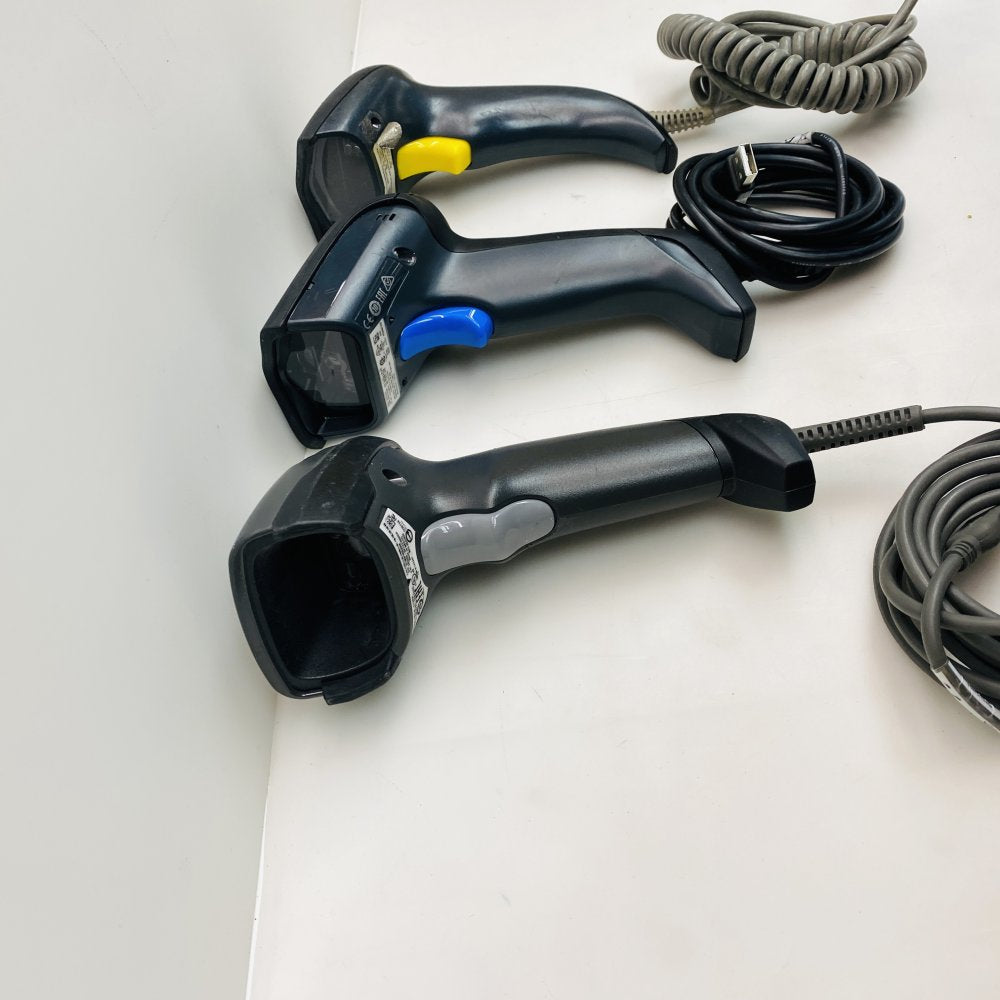 Lot of 3 Barcode Scanners: Zebra DS2208, Datalogic Gryphon GD4132, Wasp