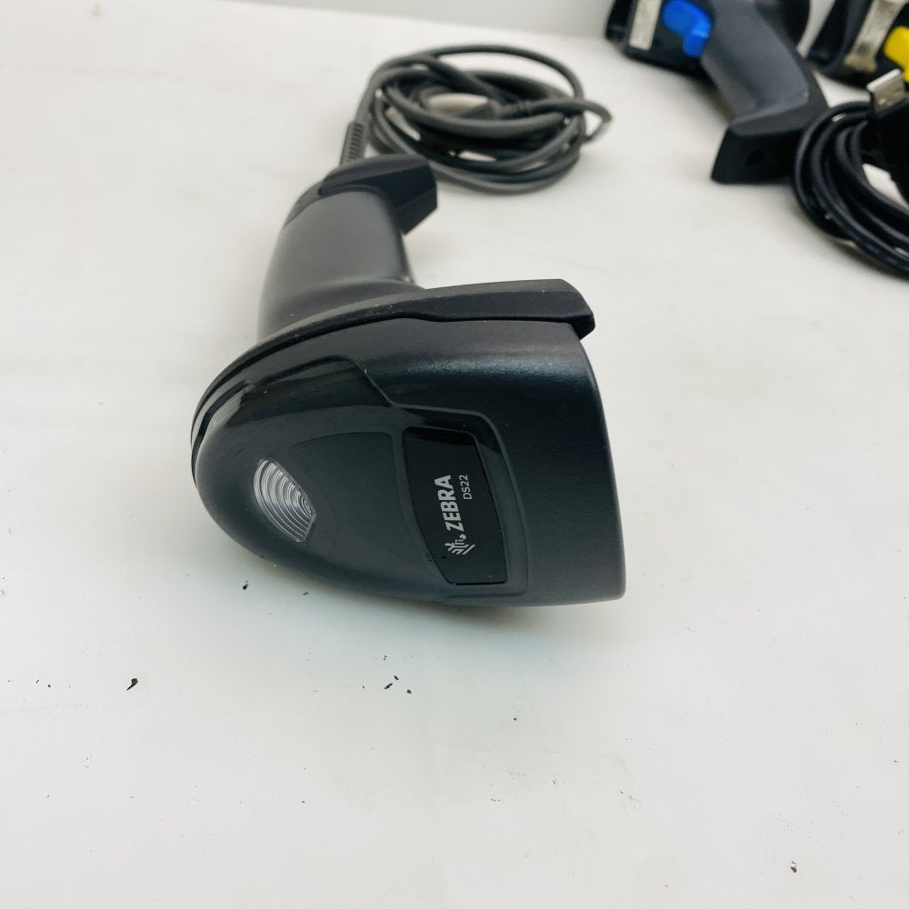 Lot of 3 Barcode Scanners: Zebra DS2208, Datalogic Gryphon GD4132, Wasp