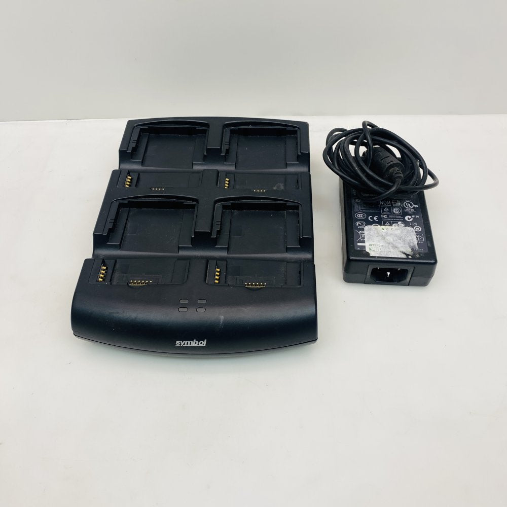 Symbol Technologies SACX000-4000C 4-Slot Battery Charger for MC w/ Adapter Used