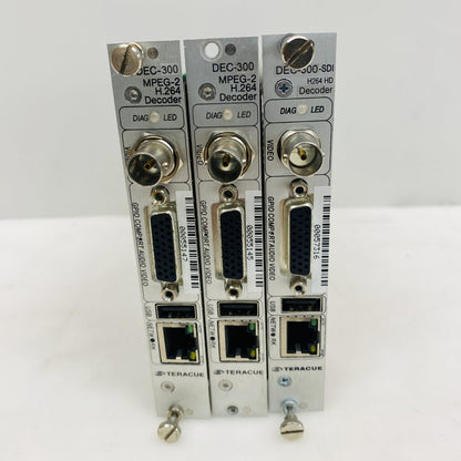HD IPTV Decoder Job Lot Teracue DEC-300-HDSDI x3