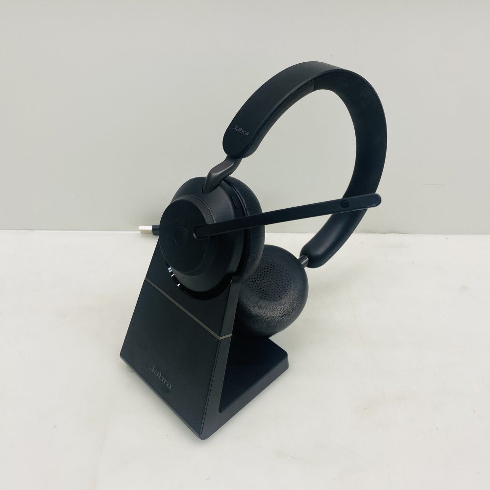 Jabra Evolve2 65 Headset w/ Desk Stand Charging Dock USB