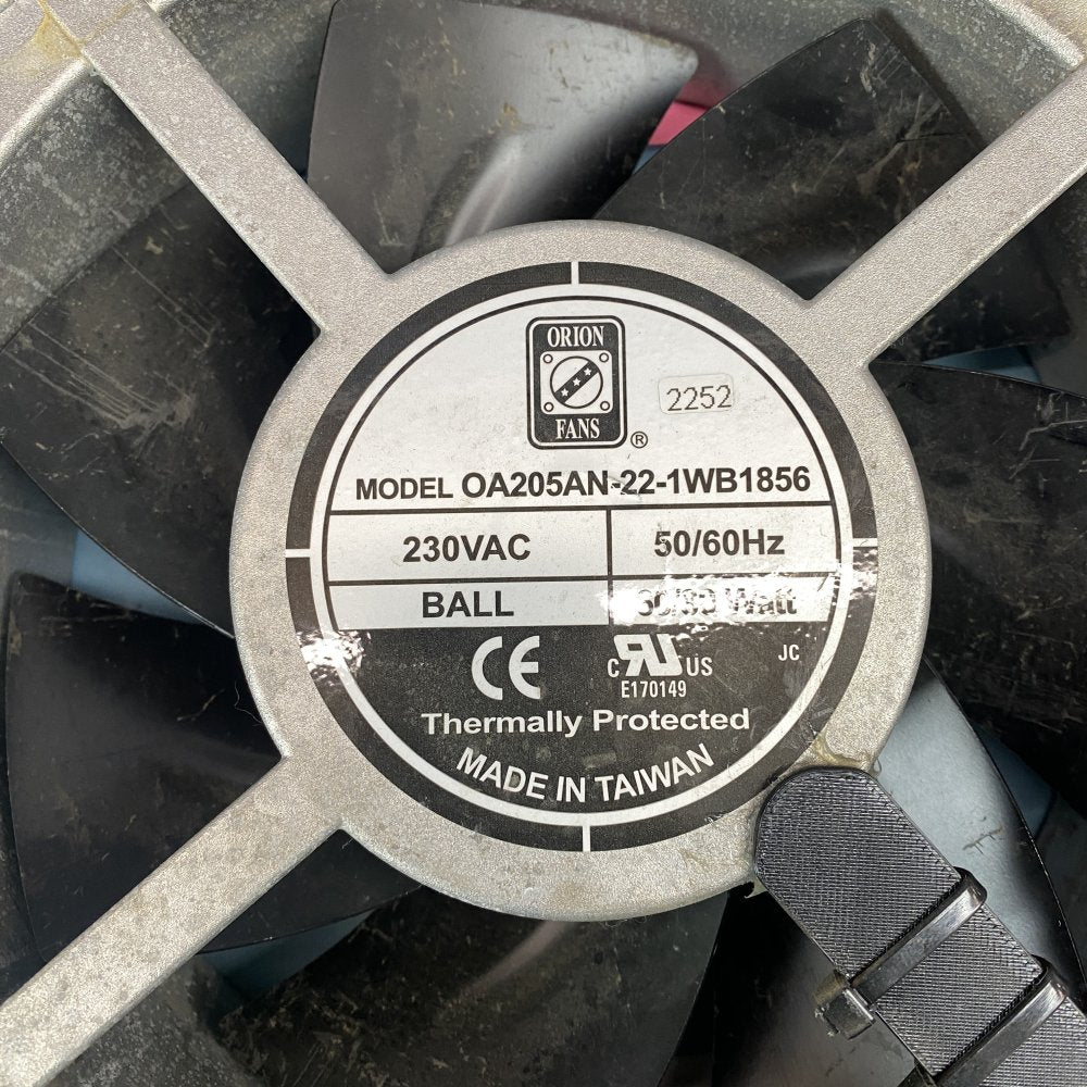 Orion Fans OA205AN-22-1WB1856 230VAC Ball-Bearing 60/80W Axial Fan Grade-C