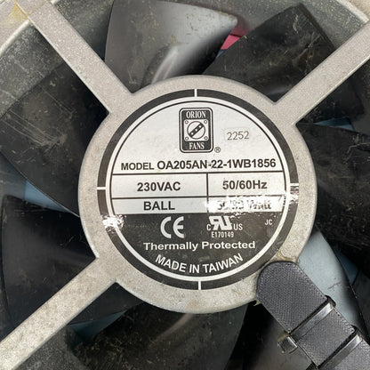Orion Fans OA205AN-22-1WB1856 230VAC Ball-Bearing 60/80W Axial Fan Grade-C