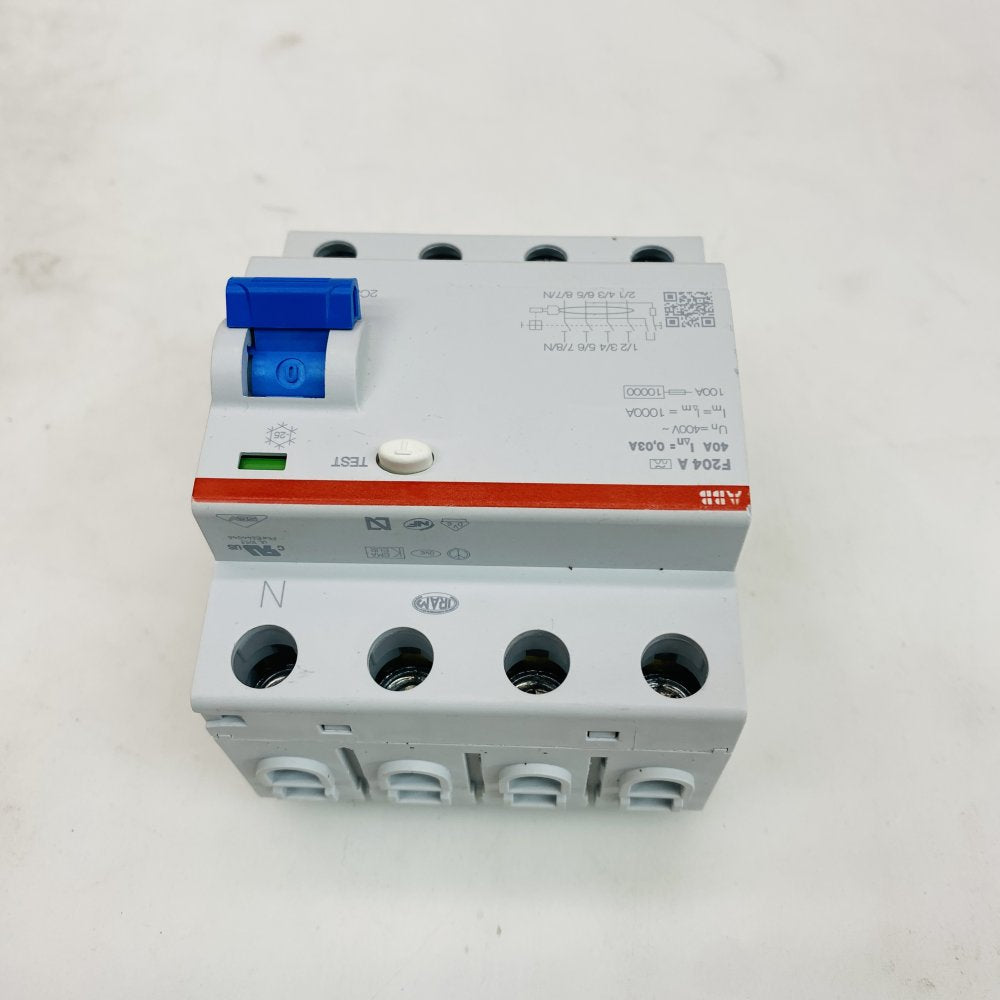 ABB F204 A 2CSF204101U1400 4P RCD RCCB 40A 30mA Grade-B