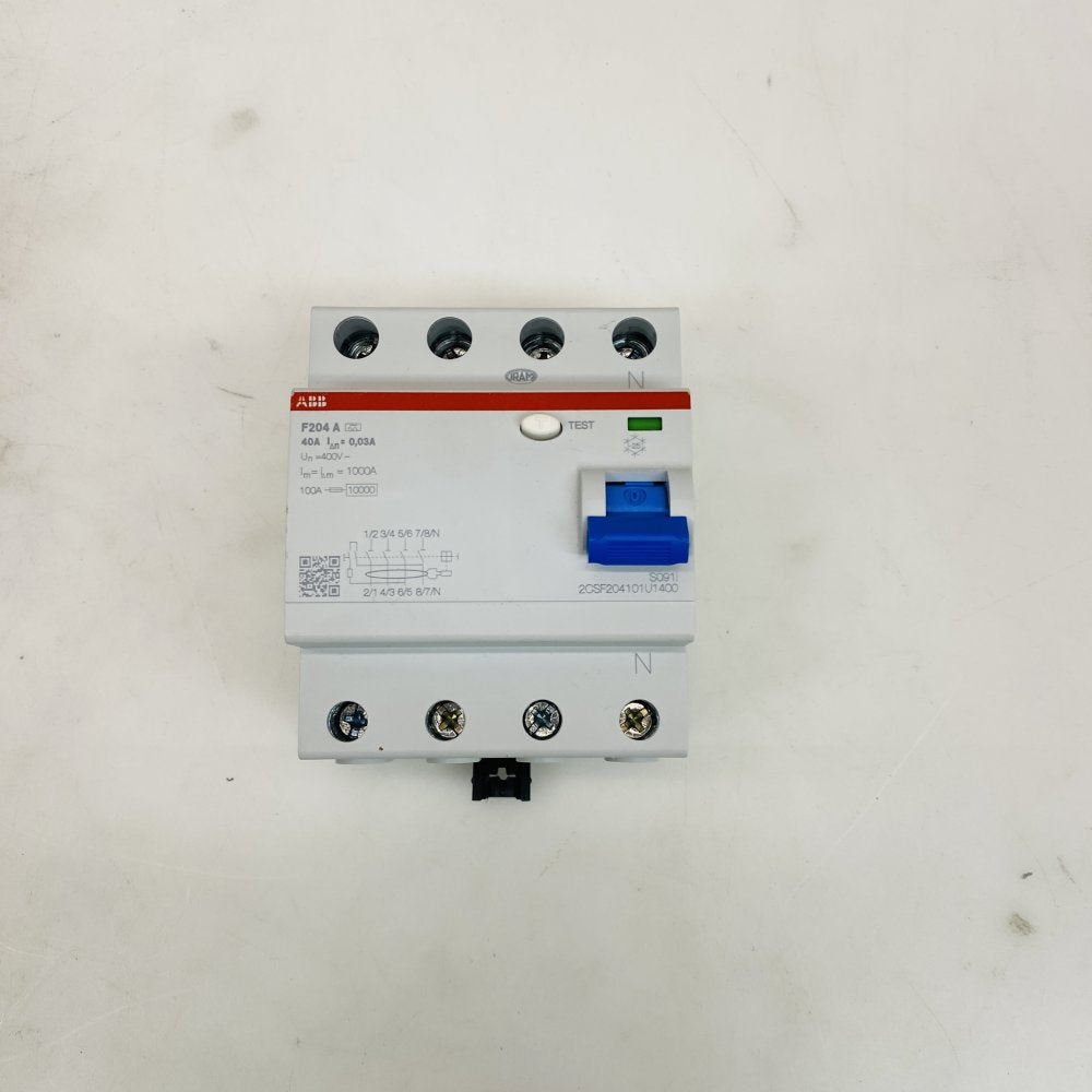 ABB F204 A 2CSF204101U1400 4P RCD RCCB 40A 30mA Grade-B