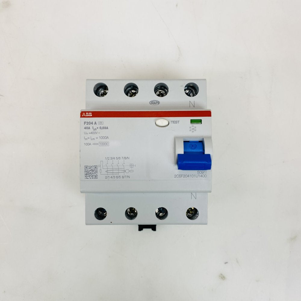 ABB F204 A 2CSF204101U1400 4P RCD RCCB 40A 30mA Grade-B