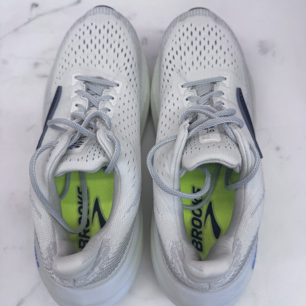 Brooks Glycerin Max Men's UK 8.5 White/Gray Running Shoes Preowned