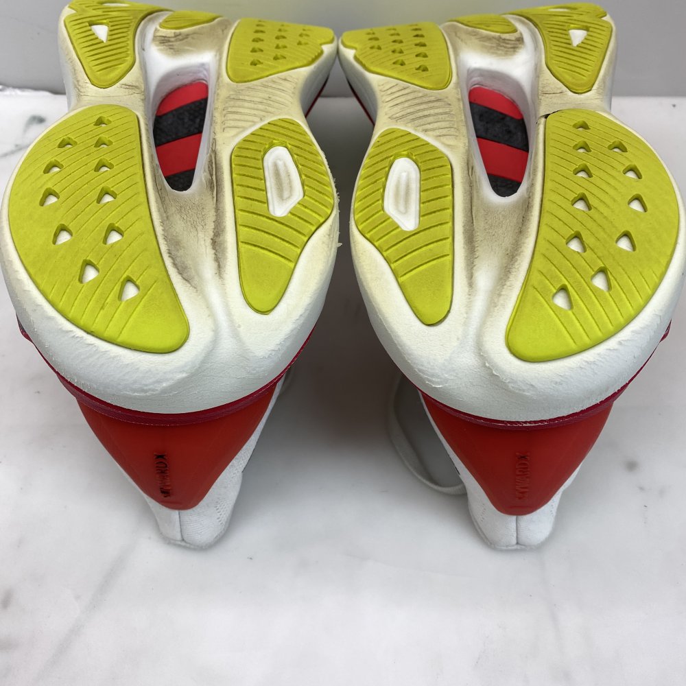 HOKA Skyward X Men's UK 8.5 Running Shoes White Red Blue - Good Used