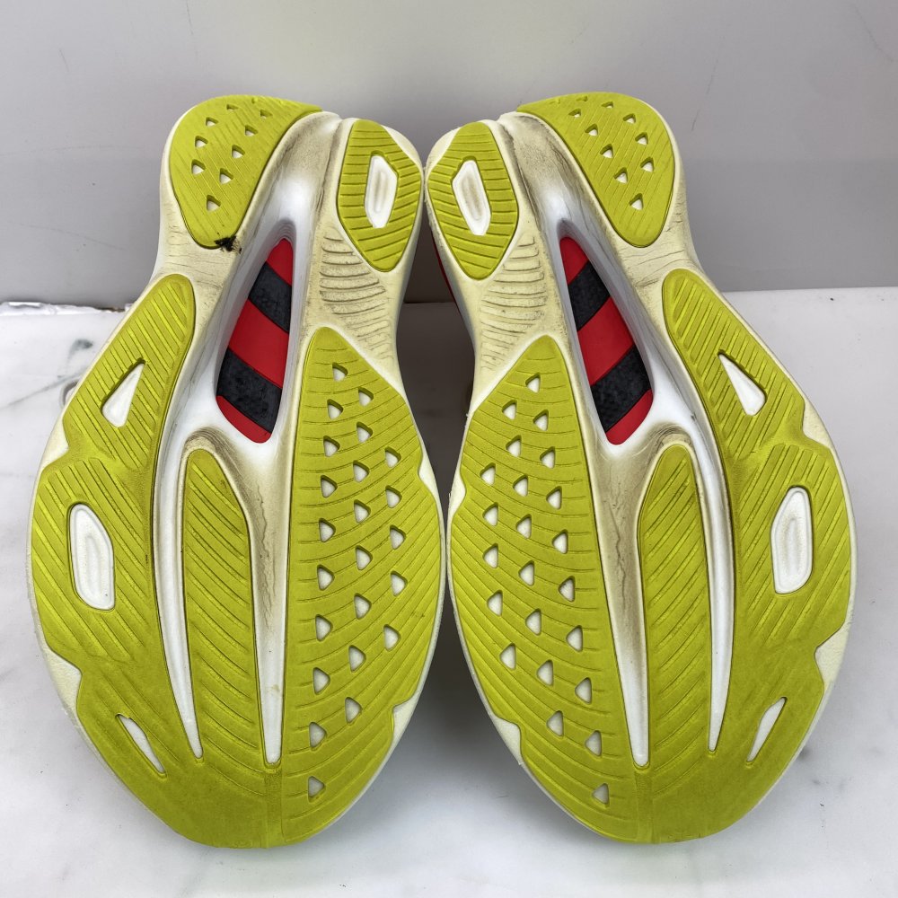 HOKA Skyward X Men's UK 8.5 Running Shoes White Red Blue - Good Used