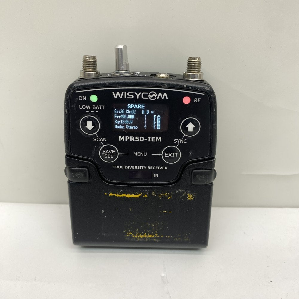 Wisycom MPR50-IEM Wideband Receiver 470-700MHz Faulty For Parts